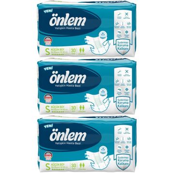 Önlem Bel Bantlı Small Küçük Boy 90 Adet Yetişkin Hasta Bezi