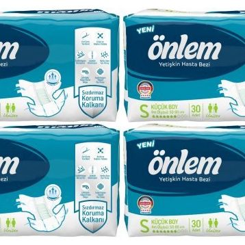 Önlem Bel Bantlı Tekstil Yüzey Small Küçük 240 Adet Hasta Bezi