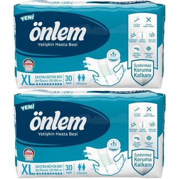 Önlem BelBantlı Tekstil Yüzey XL 60 Adet Hasta Bezi