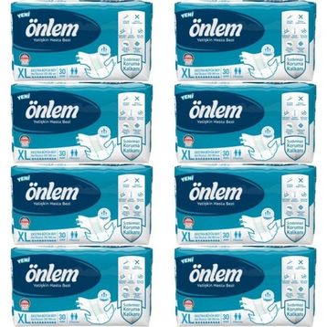 Önlem Belbantlı Tekstil Yüzey XL 8x30 Adet Hasta Bezi