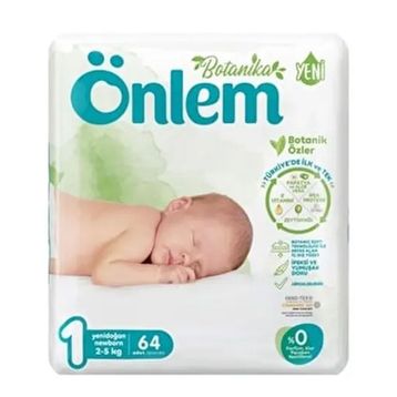 Önlem Botanika No:1 Yenidoğan 64 Adet Bebek Bezi