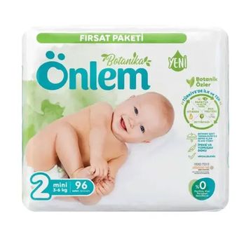 Önlem Botanika No:2 Mini 96 Adet Bebek Bezi
