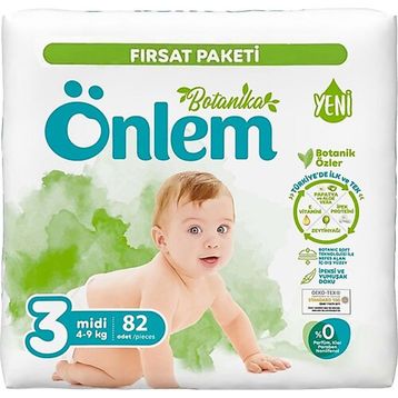 Önlem Botanika No:3 Midi 82 Adet Bebek Bezi