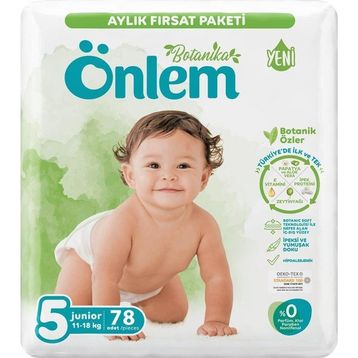 Önlem Botanika No:5 Junior 78 Adet Bebek Bezi