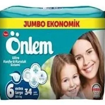 Önlem No:6 XLarge 34 Adet Bebek Bezi