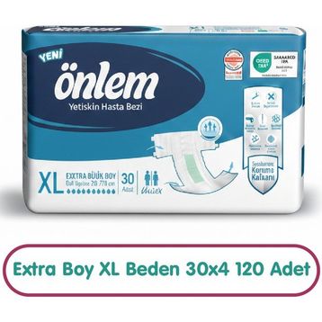 Önlem XL Beden 30x4 120 Adet Yetişkin Hasta Bezi