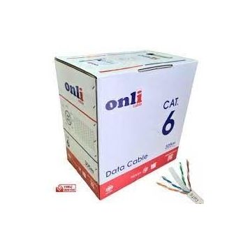 Onli U-UTP 24 AWG CCA 100 mt Cat6 Kablo
