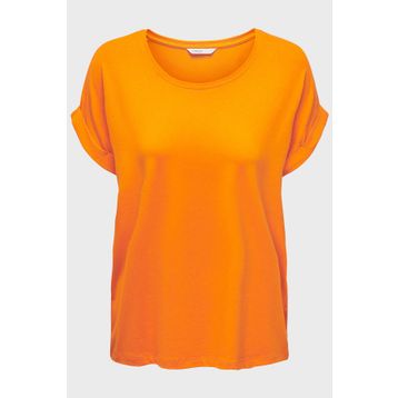 Only 15106662 Orange Bisiklet Yaka Onlmoster Kadın T-shirt