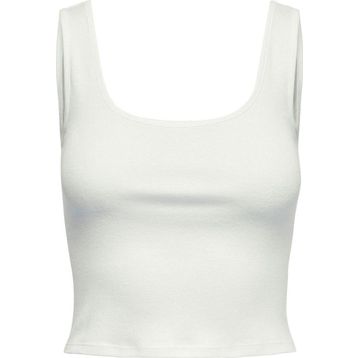 Only 15240303 Beyaz Crop Kadın T-shirt