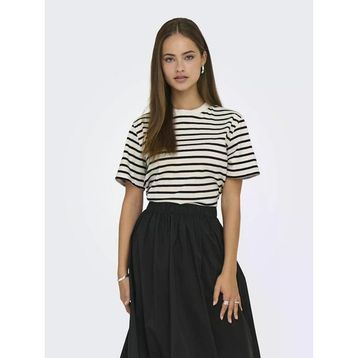 Only 15272227 Lıvvına Çizgili Regular Fit Kadın Tişört
