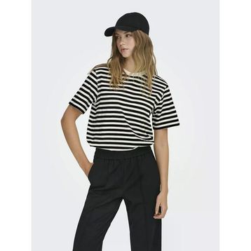 Only 15272227 Lıvvına Çizgili Regular Fit Kadın Tişört