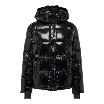 Only 15287919 Siyah Kapüşonlu Puffer Kadın Mont