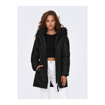 Only 15304625 Iris Fur Winter Siyah Kadın Parka Mont