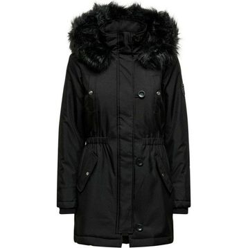 Only 15304625 Iris Fur Winter Siyah Kadın Parka Mont