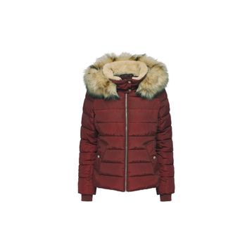 Only 15304767 Bordo Kapüşonlu Kadın Mont