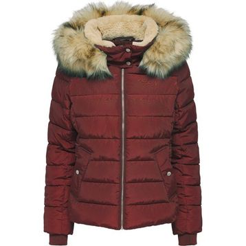 Only 15304767 Bordo Kapüşonlu Kadın Mont