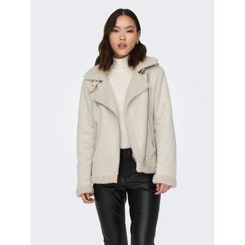 Only 15304775 Onlnewdiana Aviator Jacket CC OTW Krem Kadın Mont