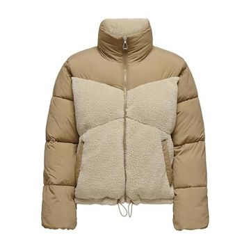 Only 15322083-BROWN-RICE Krem Kadın Mont