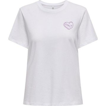 Only 15339251 Onllotta S/S TEE CS JRS Beyaz Kadın T-shirt