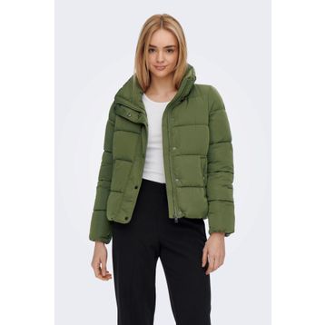 Only 65515196546 Cool Puffer Şişme Haki Kadın Mont
