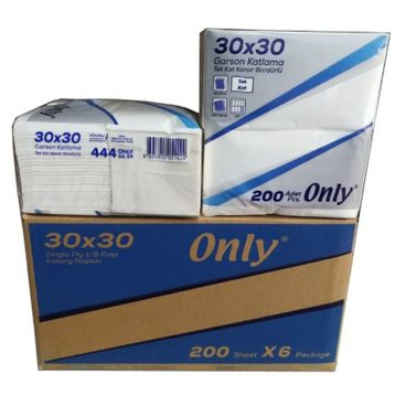 Only 6x200 Yaprak Garson Katlama Peçete