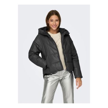 Only New Anja Faux Fuffer 15297083 - Siyah Kadın Mont