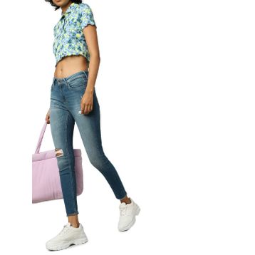 Only Onlblush Koyu Mavi Kadın Jeans