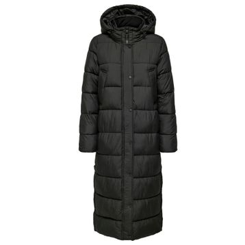 Only Onlcammie Long Quilted Coat Otw Siyah Kadın Mont