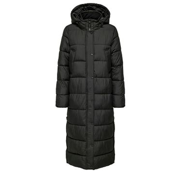 Only Onlcammie Long Quilted Coat Otw Siyah Kadın Mont