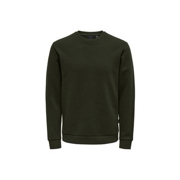 Only & Sons 22018683 Onsceres Crew Neck Noos Bisiklet Yaka Regular Fit Düz Koyu Gri Erkek Şardonlu Sweatshirt