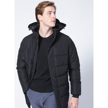 Only & Sons 22020156-02 Carl Long Quilted Coat OTW Siyah Erkek Mont