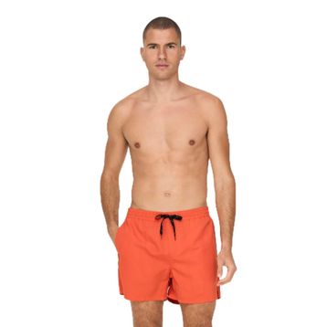 Only & Sons 22021832 Oranj Erkek Onsted Deniz Şortu