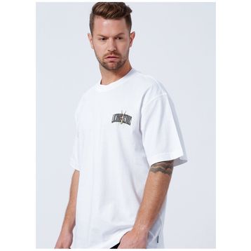 Only & Sons 22022638 Onsgarth Ovz Beetle Ss Tee Açık Beyaz Oversize Erkek T-shirt