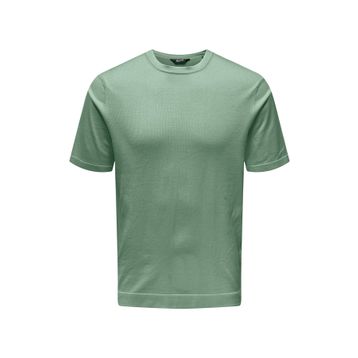 Only & Sons 22022928 Yuvarlak Yaka Basic Örme Siyah Erkek T-shirt