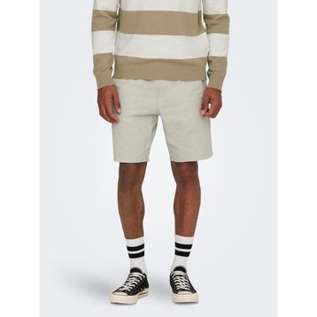 Only & Sons 22024967 Onslinus 0007 Cot Lin Shorts Noos Gri Erkek Şort