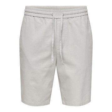 Only & Sons 22024967 Onslinus 0007 Cot Lin Shorts Noos Gri Erkek Şort