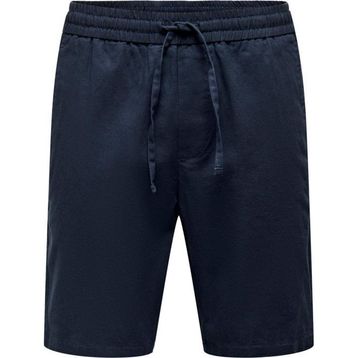 Only & Sons 22024967 Onslinus 0007 Cot Lin Shorts Noos Siyah Erkek Şort