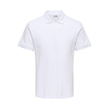 Only & Sons 22035825-BW Ben Erkek Beyaz Polo Tişört