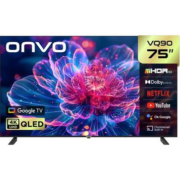 Onvo 75VQ90F2UA1 75 inç 190 Ekran 4K Ultra HD Google QLED TV