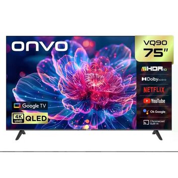 Onvo 75VQ90F3UB 75 inç 190 Ekran 4K Ultra HD Google QLED TV