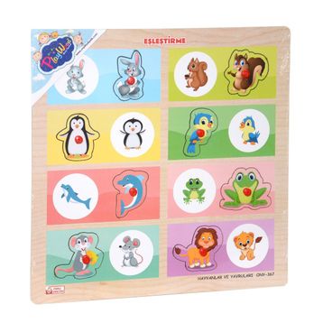 Onyıl Oyuncak ONY-366-367 Ahşap Tutmalı Eşleştirme