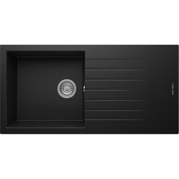 OPAL UM-100 XL Metallıc Black Granit Eviye