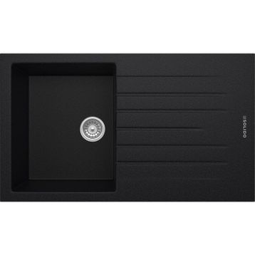 OPAL UM-86 XL Metallıc Black Granit Eviye