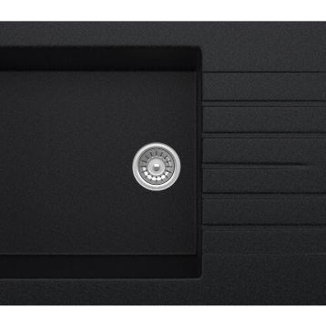 OPAL UM-86 XL Metallıc Black Granit Eviye