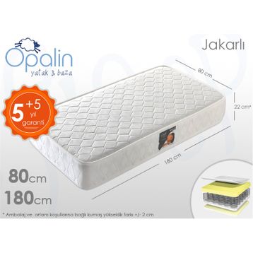 Opalin Jakarlı 80x180 cm Yaylı Yatak