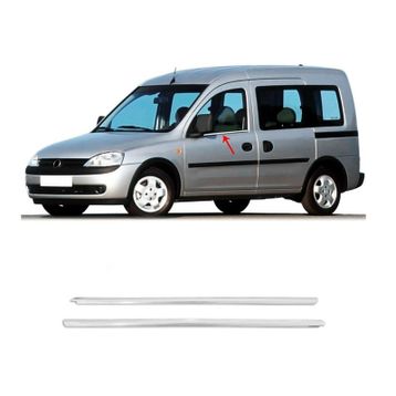Opel Combo 2001 2010 Krom Cam Çıtası