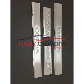 Opel Corsa-C 2000-2006 4 Parça Krom Kapı Eşiği