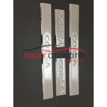 Opel Corsa-C 2000-2006 4 Parça Krom Kapı Eşiği