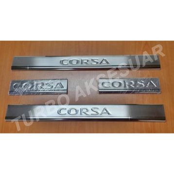 Opel Corsa-C 2000-2006 4 Parça Krom Kapı Eşiği