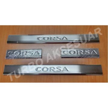 Opel Corsa-C 2000-2006 4 Parça Krom Kapı Eşiği